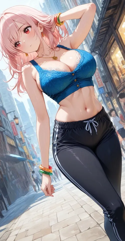 Thumbnail City Stroll: Dive into animemidriff with CheetahSperm18