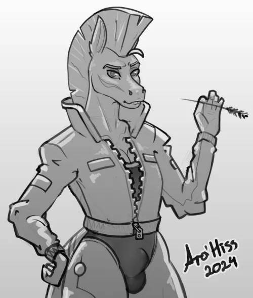 Thumbnail Today's Sketch Unveiled by Ara_Hiss in Furry Art