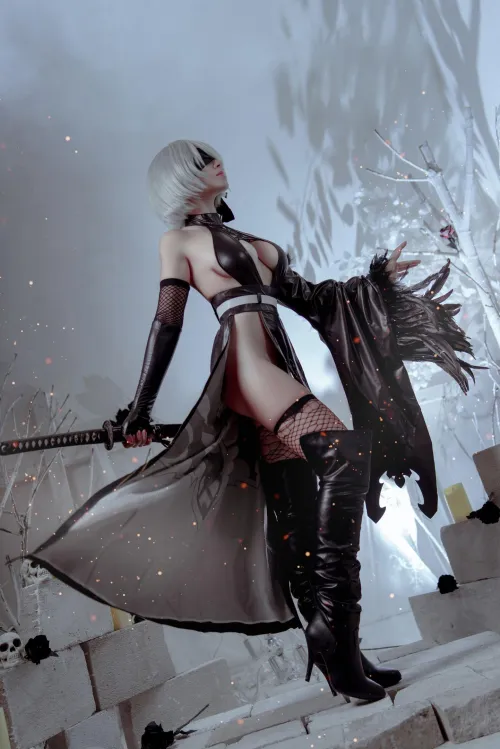 Thumbnail Mesmerizing 2B Shinobi Cosplay by Yuna Kairi | 2Booty