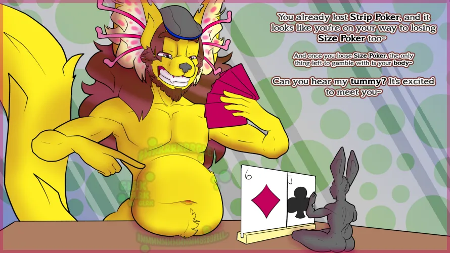 Thumbnail OC Art Creation by DigitalFurryArtist | Atelier Phos Size Poker Vore Image