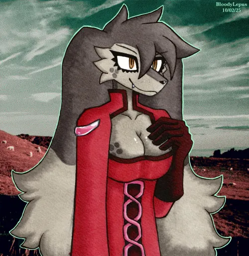 Thumbnail Vibrant OC Marker Art by BloodyLepus in the Furry Category