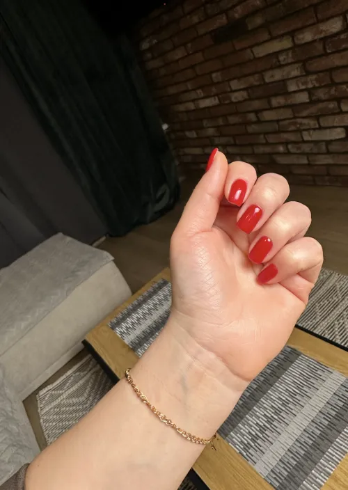 Thumbnail Seductive Combination: Pale Skin and Red Manicure by carminacarmenn