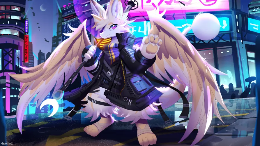 Thumbnail Cute Techwear Dragon Commission: Furry Creations by Aggretsuki