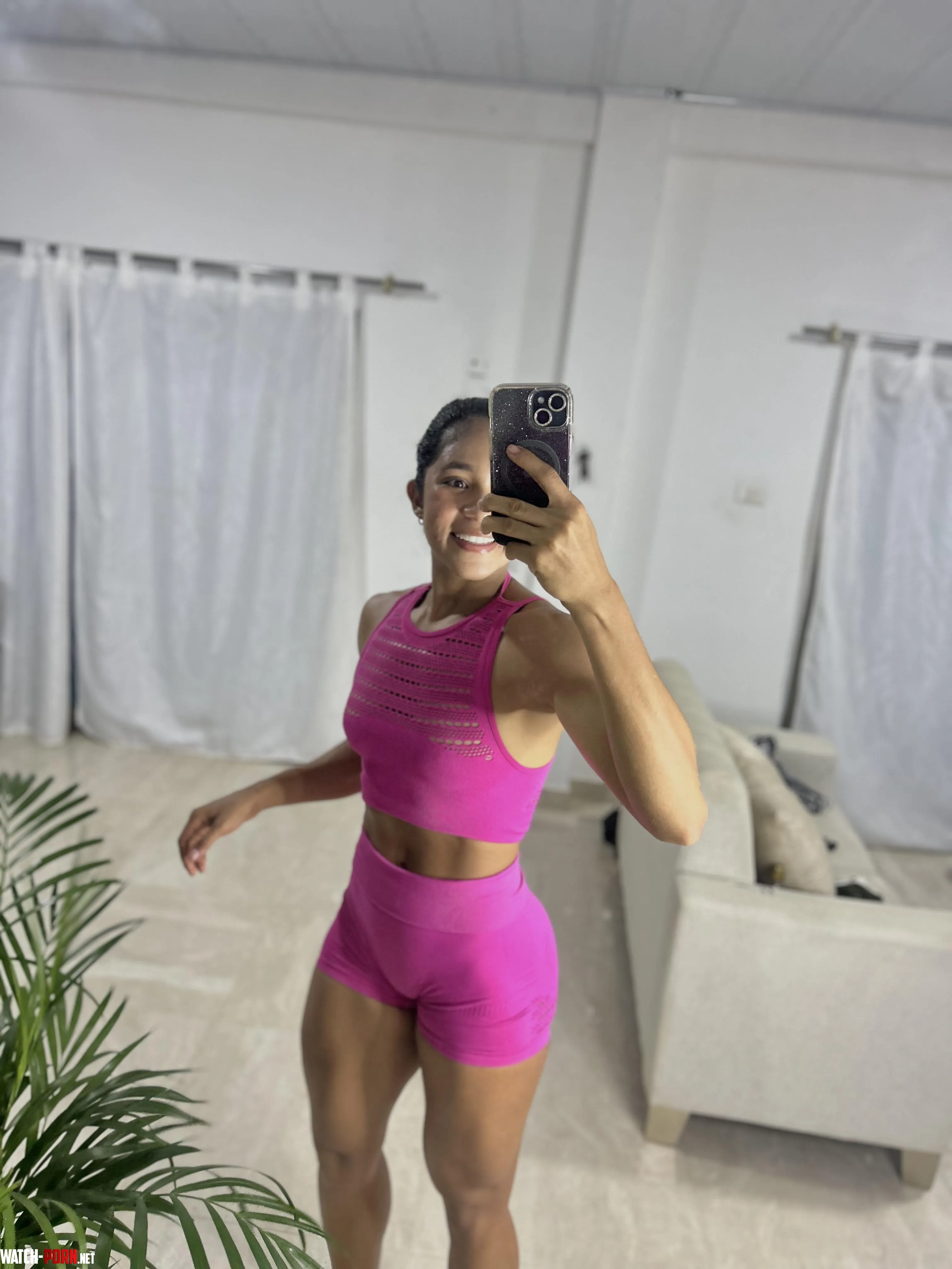 Pink yoga set today by maggiemarina