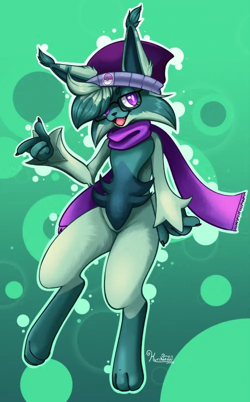Thumbnail Basil the Floragato Art: A Furry Delight by Kurikatsuu