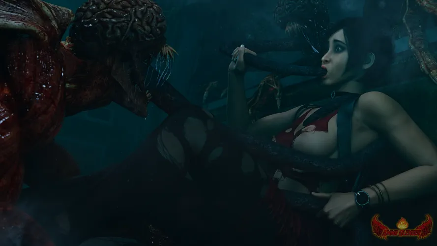 Thumbnail Thrilling Encounter: EroMestre's Ada and Lickers in Resident Evil