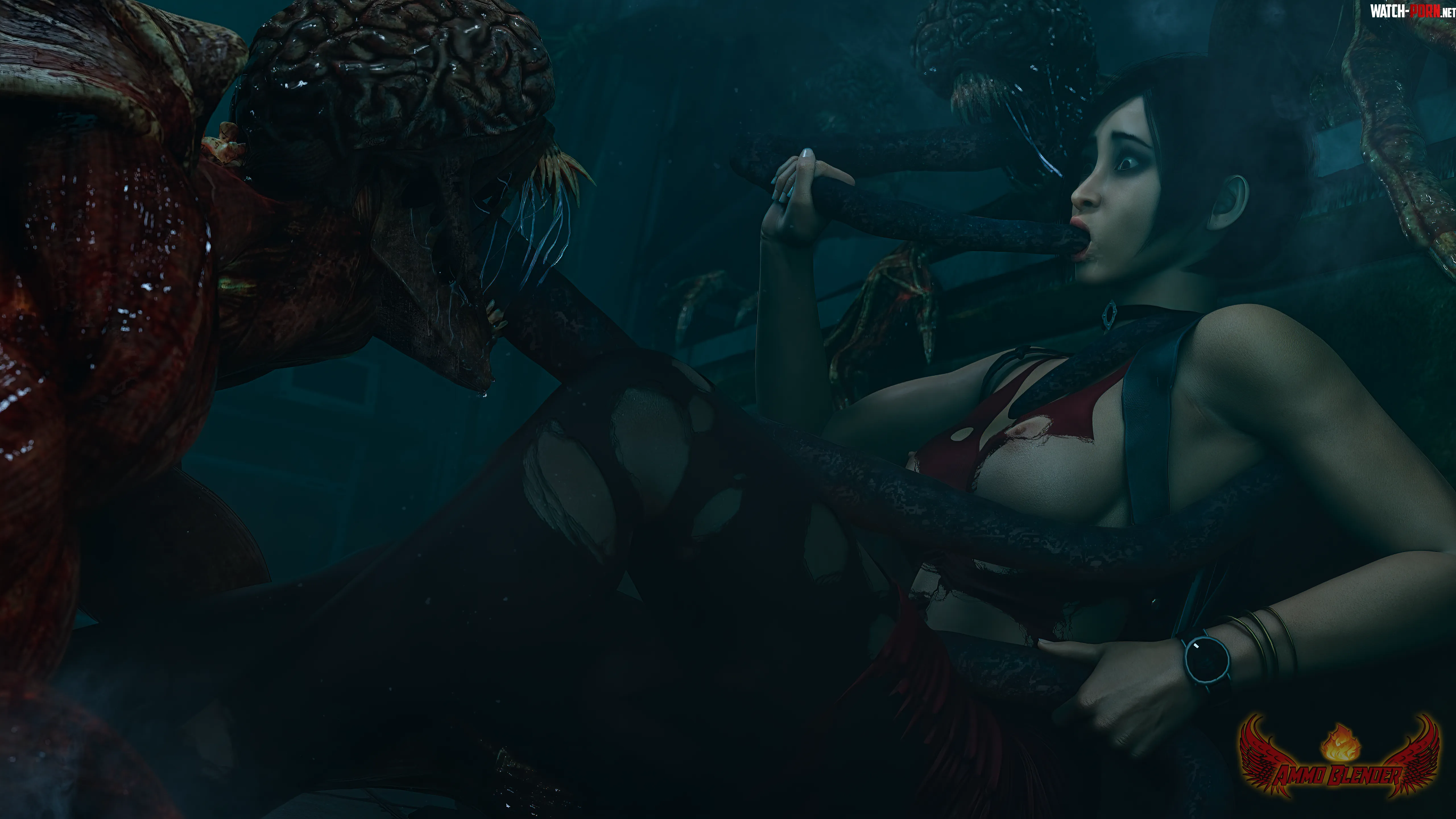 Ada encounters Lickers Ammo Resident Evil by EroMestre