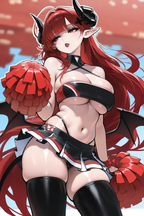 Thumbnail Dive into Demonic Art with Retyrikion's Cheerleader Hindenburg