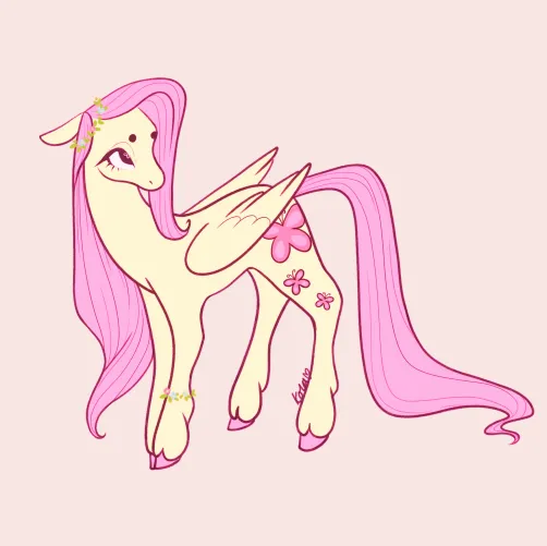 Thumbnail Fluttering Artistry: MLP Fluttershy by _K0LA_