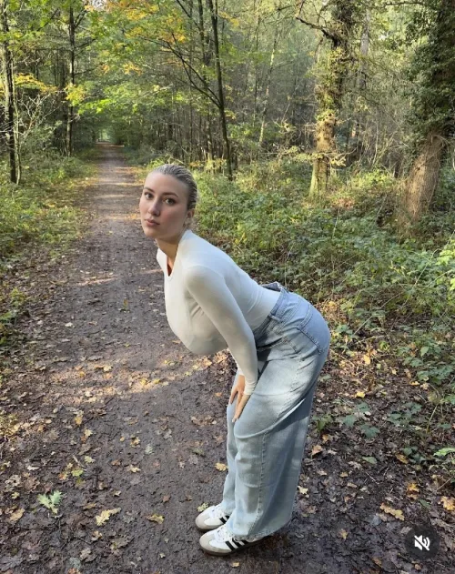 Thumbnail Embrace A Casual Bend Over Moment with 2Busty2Hide