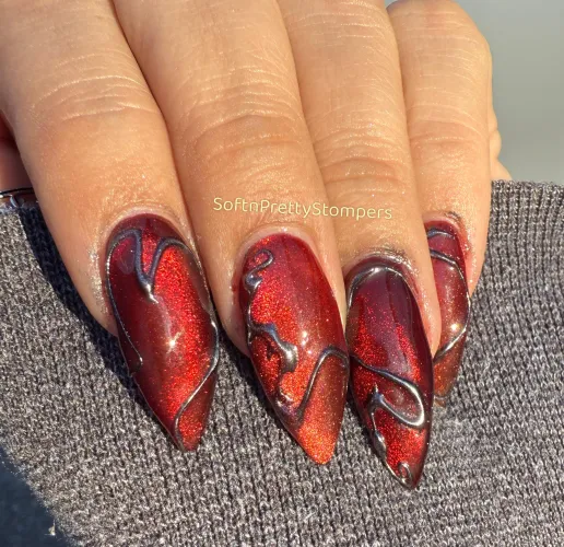 Thumbnail Valentine's Day Nails Inspiration from SoftnPrettyStompers