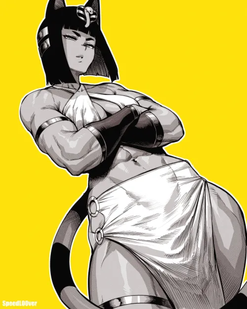 Thumbnail Ankha SpeedL00ver Animal Crossing Art by EroMestre | Fitdrawngirls Category