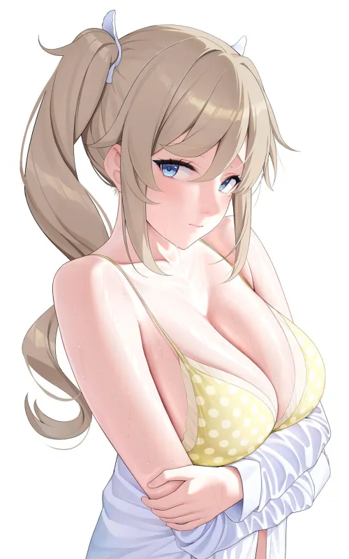 Thumbnail Barbara's Swimsuit in Genshin Impact: Ecchi Delight | ecchi