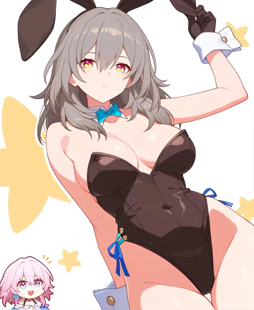 Thumbnail Bunny Stelle in Honkai Star Rail: Anime Bodysuits by CheetahSperm18
