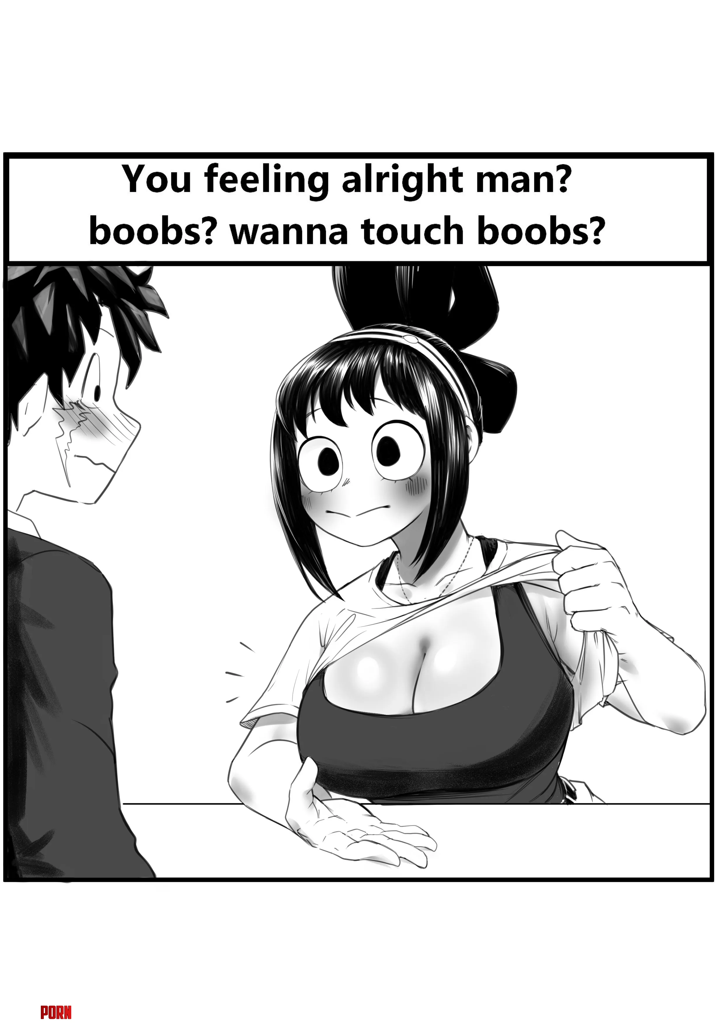 Boobs You wanna touch Tsuyus boobsAmano44 by RisingSlabMonster