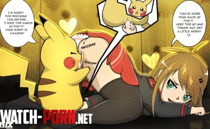 Pikachu getting a taste  unknown artist by furryfemboy0293