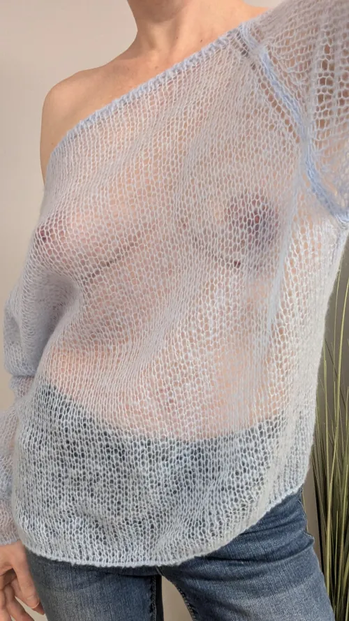 Thumbnail Perfectly Sheer: NouvelTefenet's Stylish Sweater - Category: Seethru