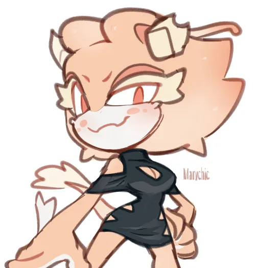 Thumbnail Artemisa Shines in a Cute Dress: Art by Marychic3908 in the Furry Category