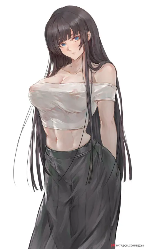 Thumbnail A Lovely Girl: A Masterpiece by StarvingArtist2000 in OppaiLove