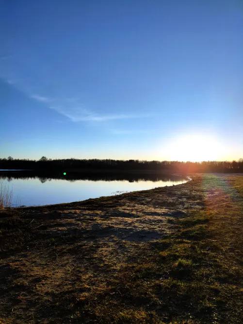 Thumbnail Witness a Stunning Sunset at Herning Lake, Denmark Beach