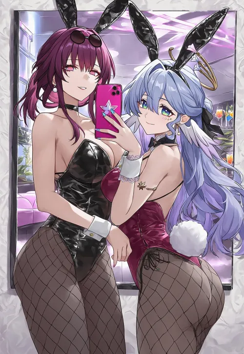 Thumbnail Bunny Kafka & Robin in Honkai Star Rail by CheetahSperm18