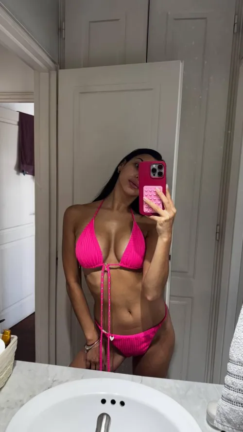 Thumbnail A Perfect Match: Pink Bikini Complements My Tan by Wild_Ana