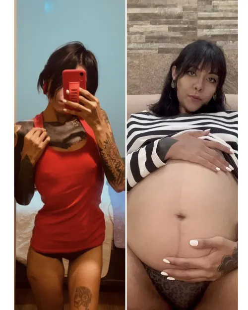 Thumbnail Embrace the Beauty of Pre-Pregnancy Pregnant Photos by ErotiqueFaith