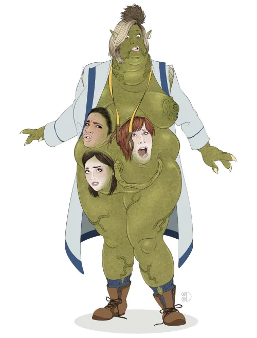 Thumbnail 13th Doctor Abzorbaloff Alien TF: Tittydispenser Novelty by titty_dispenser
