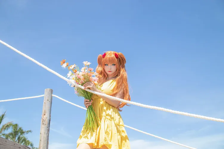 Thumbnail Asuka Langley Sun Dress: Chengfengqianya's Creation | cosplaygirls