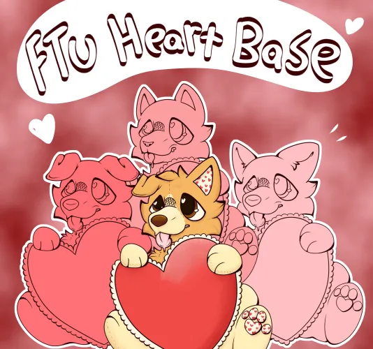Thumbnail Ftu Valentines Base - Bow-WowArts Explores in Furry World
