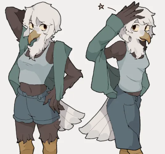 Thumbnail Bald Eagle Girl: Artistic Expression at Its Best by HeadHonchkrowRemi