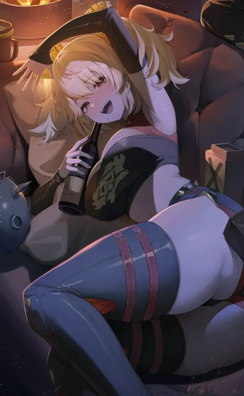 Thumbnail Drunk Burnice by UnnUnal | Thighdeology Category