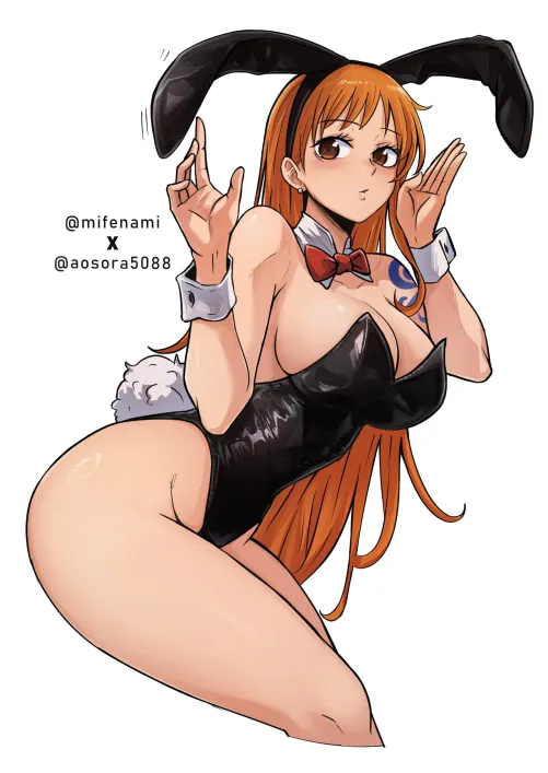 Thumbnail Enjoy the Fun with Bunny Suit Nami by ENFanatic | funpiece