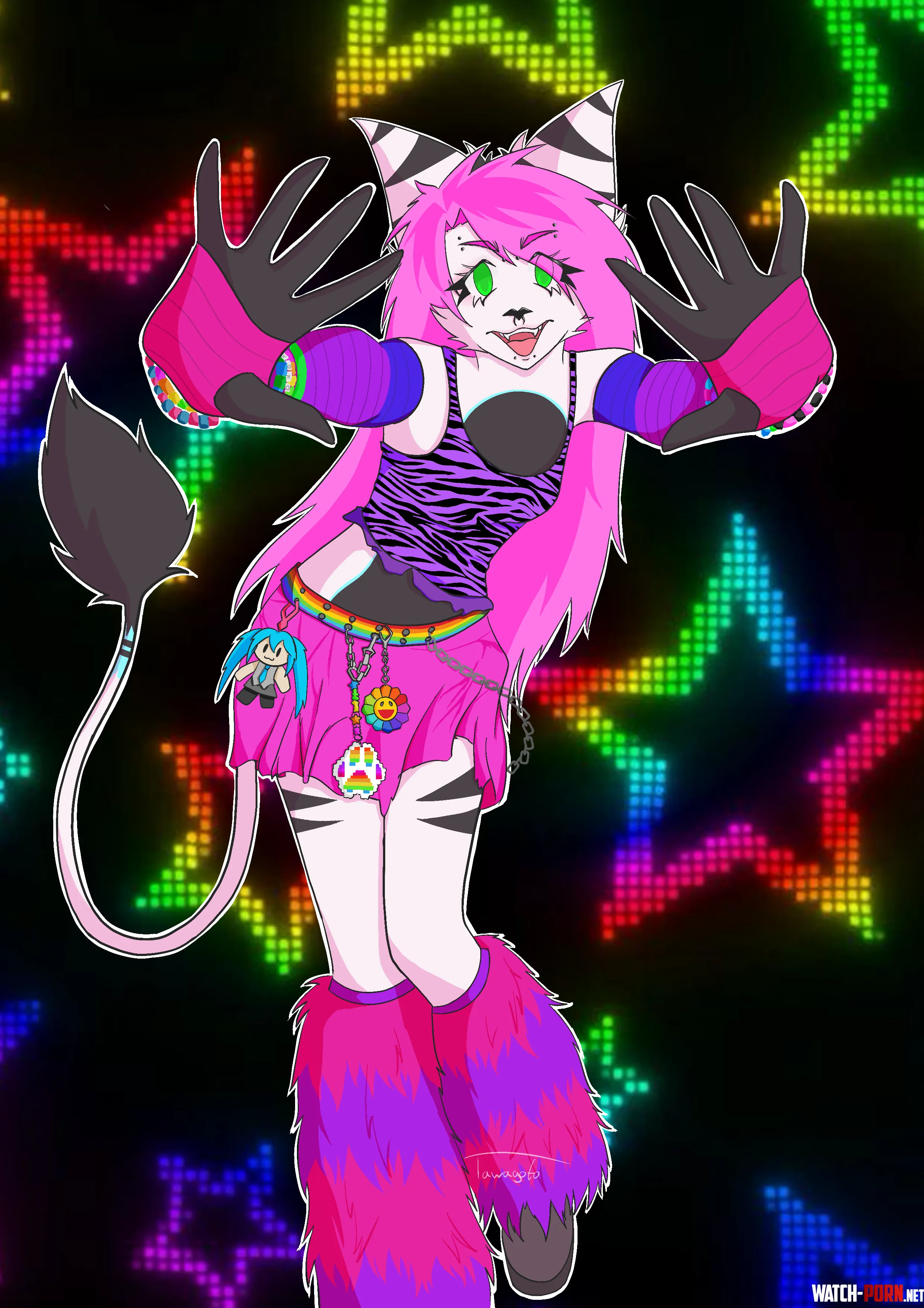 my lombax fursona art by me 3 by UwUyenne