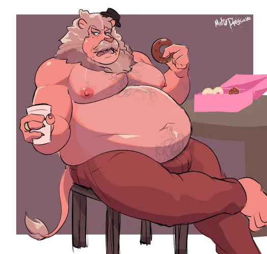 Thumbnail FURRY Donut Feast Art by ElecRailVic | baramanga