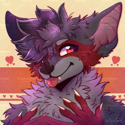 Thumbnail Cute Raccoon Bat Art Commission on Discord by ZER0AGURIART
