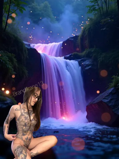 Thumbnail Fantasy Waterfall Beauty: BrandiKane13_'s Captivating Creation