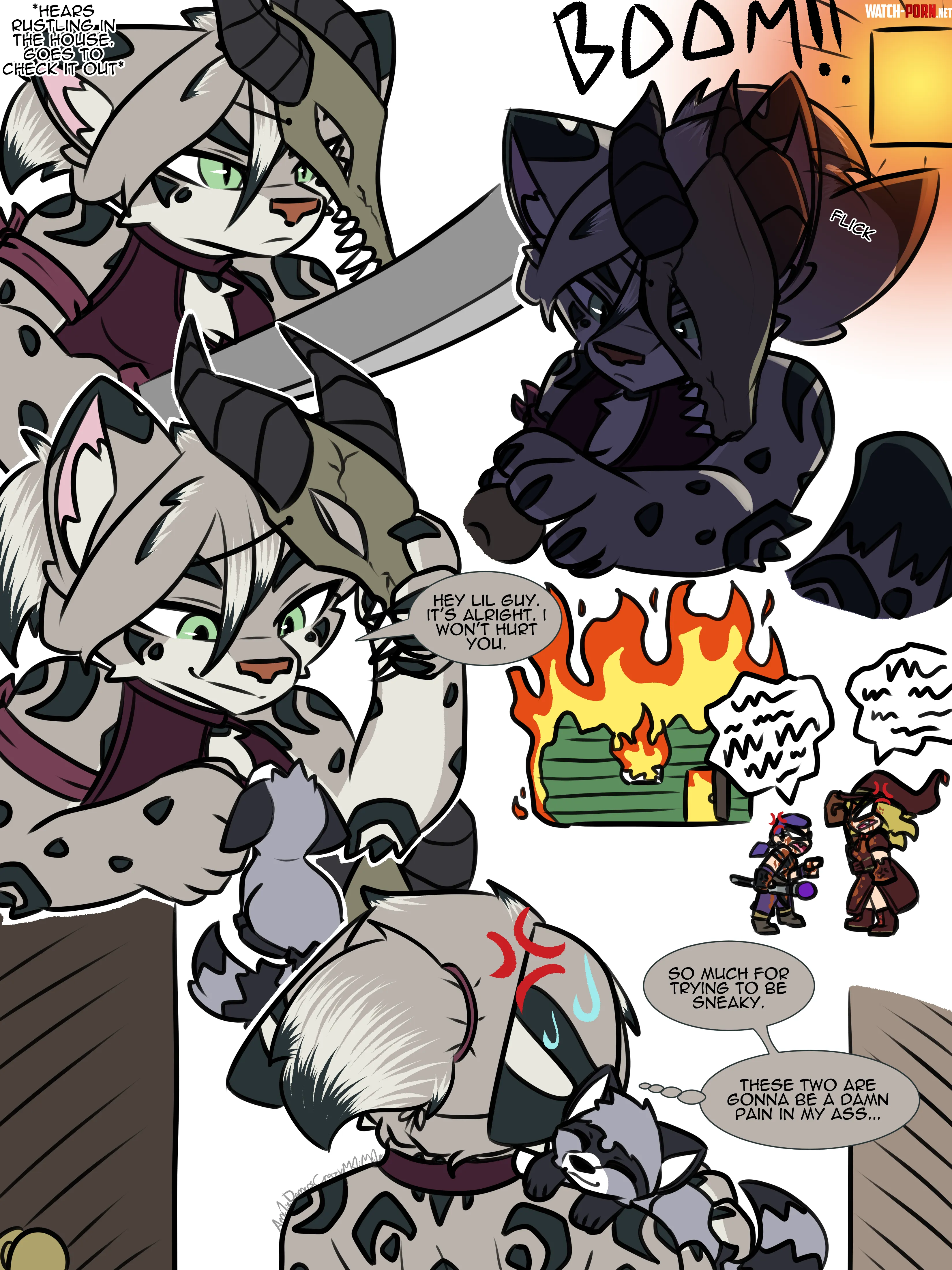 House Fire Art and Estelle c Me by CrazyMeliMelo