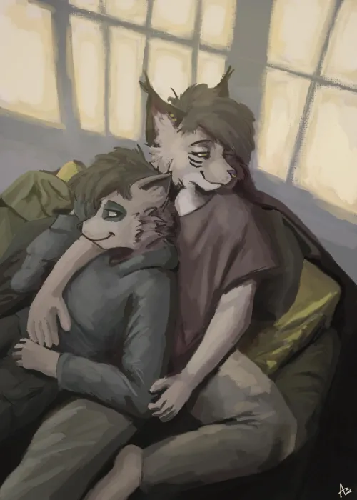 Thumbnail Valentines Art by AzuretheCat | Furry Category