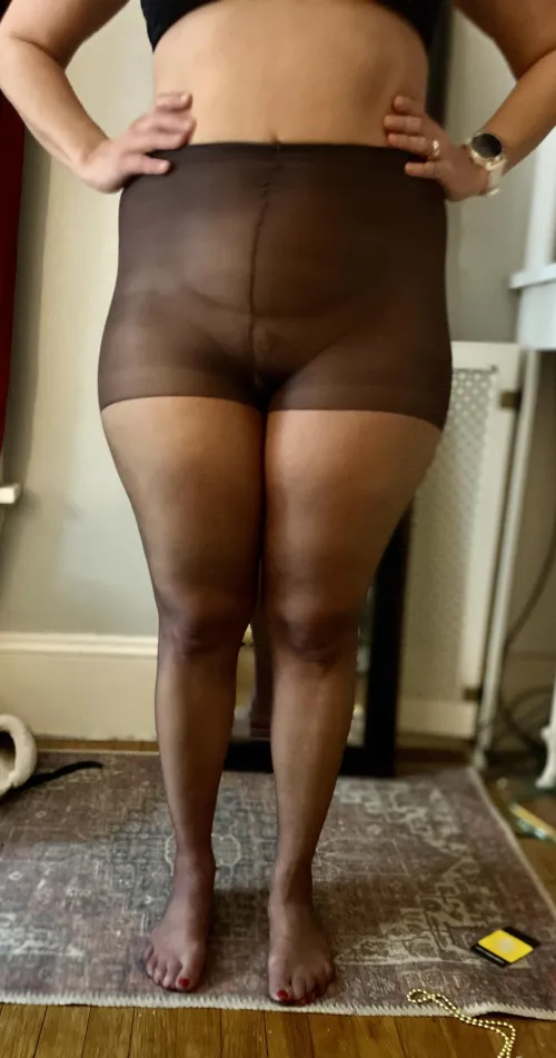 Thumbnail MilfWife51 Contemplates Wearing Pantyhose to Work