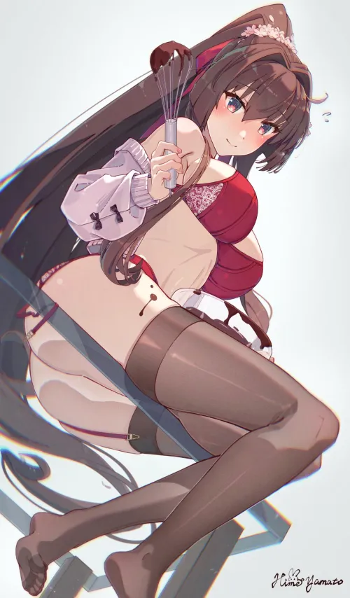 Thumbnail Seductive Scene: Yamato on a Glass Table - ecchi Category