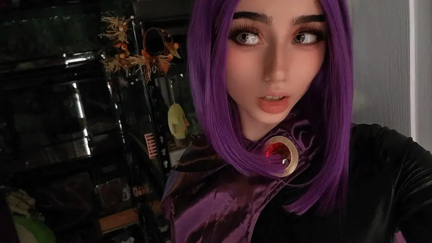 Thumbnail Raven from Teen Titans Cosplay by lunapearlx | Exceptional cosplaygirls Impersonation