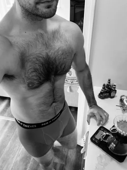 Thumbnail Black Coffee Elegance: Straight Style at 35 | SumFunOnTheBun | Bulges