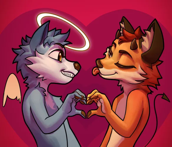 Thumbnail Opposites Attract Art by Jopessart | Furry Category