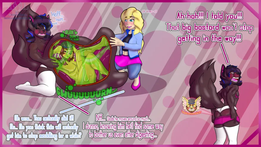 Thumbnail Journey into 'Image Oc Art by Me AtelierPhos Part 3 Mutual Vengeance' - A Vore Creation by DigitalFurryArtist