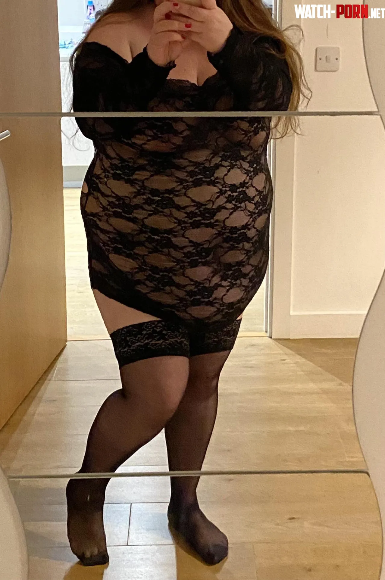 Look at those beautiful curves my stuffing has made by Matureannabbw