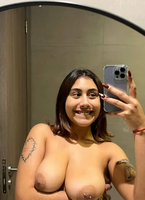 Thumbnail Should I Pierce the Other Tits? by BabygirlFlora_xo in MirrorSelfie Category