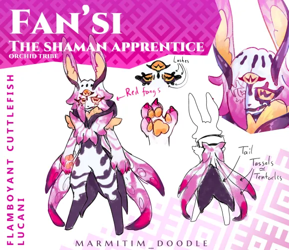 Thumbnail Marmitim's Doodle Delight: Flamboyant Cuttlefish Unveiled