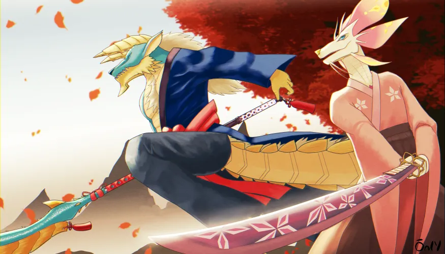Thumbnail Furry Art Masterpiece: The Samurai of Misty Peaks by Onlyhasart