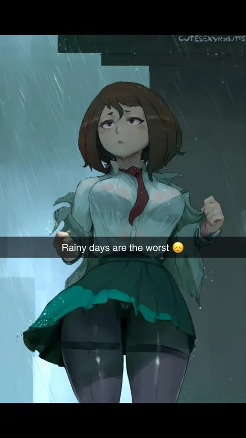 Thumbnail Cutesy Encounters: Ochako's Snapchat Adventure in BokuNoEroAcademia